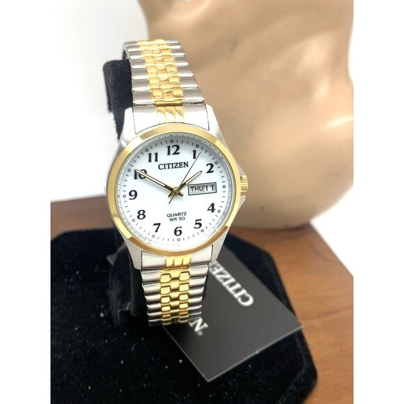 Citizen Women's Watch EQ2004-95A Quartz White Dial Two Tone Stainless Steel 26mm - Picture 13 of 14